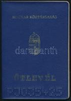 1994 Magyar Köztársaság által kiállított, fényképes útlevél, thai és görög vízumokkal