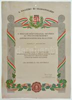 ~1990. "Posztumusz 1956-os Emlékérem / A hazáért és a szabadságért" ezüstözött bronz kitün...