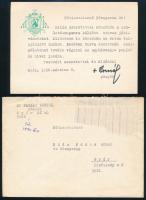 1990 Pataky Kornél (1920-1998) győri püspök saját kezűleg aláírt levele Póda János főesperesnek