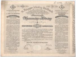 Budapest 1906. "A Magyar Jelzálog-Hitelbank Nyeremény-Kötvénye" "A" (2x) és &quo...