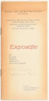 1965 Expozitie de pictura grafica sculptura arta decorativa. Arad, 1965, Muzeul Regional Arad. Román nyelvű kiállítási katalógus. Baranyai Ferenc, Nicolae Bikfalvi, Chirilovici Nicolae, Gules Stefan, Györffy Éva, Stache Valentin, Serban Silvia, Tóth Ferenc, Buzgau Petru, Brudascu Valeriu, Cott Ioan, Hajós Imre, Pataki Sándor, Sasarman Sever, Soós Stefan, Odry Iosif, Cernensky Livia, Tolan Ioan, Vitroel Emil. Román nyelven. Fekete-fehér illusztrációkkal. Kiadói papírkötésben.