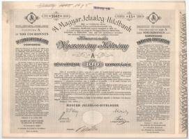 1906. Budapest "A Magyar Jelzálog-Hitelbank Nyeremény-Kötvénye" "A" (4x) részköt...