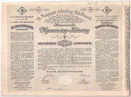 Budapest 1906. "A Magyar Jelzálog-Hitelbank Nyeremény-Kötvénye" "A" (1x) és &quo...