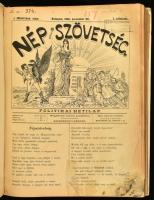 1896-1897 Népszövetség politikai hetilap I. évf. 1 (mutatvánszám) + 1-52. sz. 1896. dec. 20. - 1897....