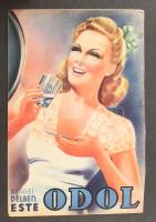 Reklámrajongói gyűjtemény. Albumba ragasztva 1919-1945 közötti újságokból kivágott szignós reklámok,...