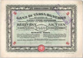 Budapest 1923. "Ganz és Társa- Danubius Gép-, Waggon- és Hajó-Gyár Részvénytársaság" 5 rés...