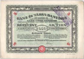 Budapest 1923. "Ganz és Társa- Danubius Gép-, Waggon- és Hajó-Gyár Részvénytársaság" 5 rés...