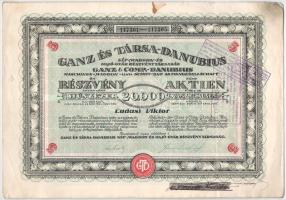Budapest 1923. "Ganz és Társa- Danubius Gép-, Waggon- és Hajó-Gyár Részvénytársaság" 5 rés...