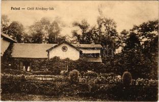 Feled, Veladín, Feledince, Jesenské; Gróf Almássy lak, kastély. Vasúti levelezőlapárusítás 4327. / castle villa