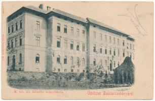 1900 Besztercebánya, Banská Bystrica; M. kir. állami felsőbb leány iskola. Sonnenfeld Mór kiadása / girl school