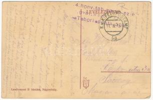 1915 Nagymihály, Michalovce; Polgári fiú és leány iskola. Landesmann B. kiadása / school + "K.U...