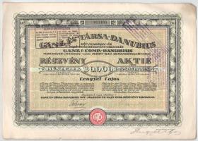 1923. Budapest "Ganz és Társa- Danubius Gép-, Waggon- és Hajó-Gyár Részvénytársaság" részv...