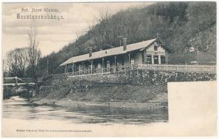 Besztercebánya, Banská Bystrica; Garam, Szent János (Szentjános) vasútállomás. Ivánszky Elek kiadása / Bahnhof / Hron riverside, railway station Banská Bystrica mesto (Rb)