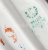 Hollóházi trombitás fiú. Kézzel festett, jelzett, hibátlan 14 cm