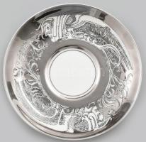 Szász Endre által tervezett Hollóházi porcelán mokkás készlet: 6 személyes. Platina mázas. Komplett,...