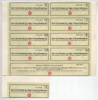 1923 Budapest "Ganz és Társa- Danubius Gép-, Waggon- és Hajó-Gyár Részvénytársaság" részvé...