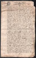 1751-1793 3 db francia nyelvű szignettás okmány. Laseille, Montpelliers, Minute. Több oldalas