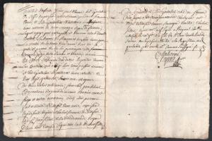 1751-1793 3 db francia nyelvű szignettás okmány. Laseille, Montpelliers, Minute. Több oldalas