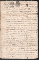 1751-1793 3 db francia nyelvű szignettás okmány. Laseille, Montpelliers, Minute. Több oldalas
