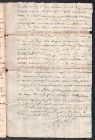 1751-1793 3 db francia nyelvű szignettás okmány. Laseille, Montpelliers, Minute. Több oldalas