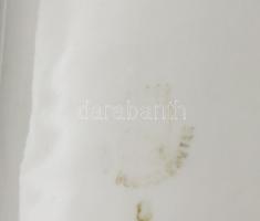 2 db Zsolnay kulacs matricás, jelzett, kopással 12, 16 cm