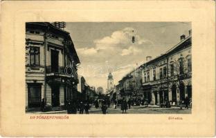 1912 Liptószentmiklós, Liptovsky Mikulas; Úri utca, Lerchenfeld Gyula üzlete. W.L. Bp. 2514. 1910-13. 9780. / street, shops (EK)