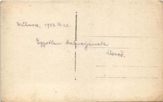 1923 Ungvár, Uzshorod, Uzhhorod, Uzhorod; folyópart libákkal / riverside with geese. photo (EK)