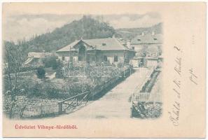 1900 Vihnye, Vihnyefürdő, Kúpele Vyhne; villa (vágott / cut)