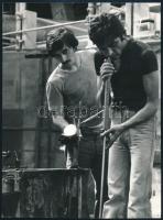 cca 1978 Szabó László székesfehérvári fotóművész nevével jelzett 2 db vintage fotóművészeti alkotás ...