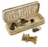 Antik mandzsettagombok, díszdobozban