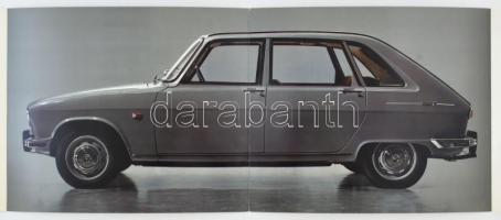 1967 Renault 16 autóreklámos újévi üdvözlőlap, kihajtható, kép mérete: 48x19,5 cm