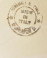 Martini fajansz hamutál. Ca 1970. Jelzett Mázrepedésekkel 18 cm