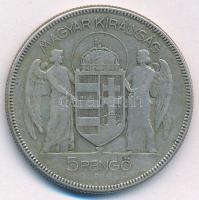 1930. 5P Ag "Horthy jobbra" T:F ph. Adamo P8