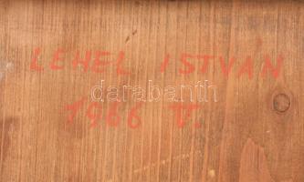 1966 Lehel István: Ikon. Sarkánál kopással, 25x20 cm