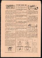 1956 Csip Csip Csóka üzemi tájékoztató lap, kiadja: Debrecen Városi Tanács Vb. Ipari Osztálya, megje...