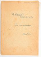Lőrinczy Béla: Szövetkezeti gyümölcstermelés. A Magyar Első Alma Termelő Ipar Szövetkezet első általános üzemterve. Miskolc, 1944., (Ludvig István-ny.), 160 p. Pótolt borítóval, a könyvtest szétvált és elvált a borítótól, kissé foltos lapokkal, rossz állapotban. Ritka!