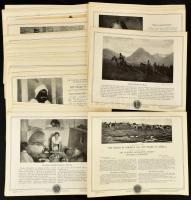 cca 1900-1920 The National Geographic Society Pictorial Geography, össz. 41 db angol nyelvű, képekkel illusztrált tábla, több sorozatból (The Indian in America, The Negro in Africa, Eskimo Life, stb.), nem teljesek. Vegyes állapotban, lapméret: 27,5x22,5 cm