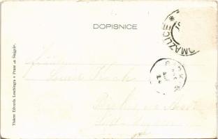 1905 Domazlice, Pozdrav z Chodska, Trhanov, Pomnik Jana Sladkého Koziny na Hrádku, Byvaly chodúv hra...