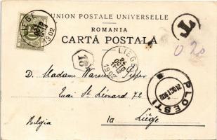 1902 Romania, Salutari din Hora la Tara / folk dance. J. Saraga & Co