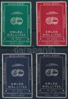 1947 Magyar-szovjet művelődési társaság emlékkiállítás 4 klf levélzáró