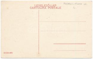 Cunard Magyar-Amerikai vonal a Pannónia kivándorlási hajó Fiume kikötőjében. Marie Stedul kiadása / ...