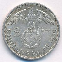 Német Harmadik Birodalom 1939A 2M Ag "Hindenburg" T:XF
German Third Reich 1939A 2 Mark Ag...