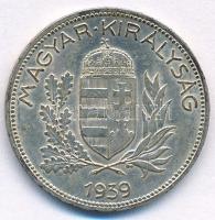 1939. 1P Ag T:AU,XF patina 
Adamo P6
