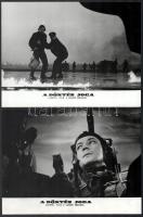 cca 1963 ,,A döntés joga - a levegő hősei" című lengyel film jelenetei és szereplői, 11 db vint...