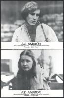 cca 1982 ,,Az amatőr" című lengyel film jelenetei és szereplői, 8 db produkciós filmfotó nyomda...