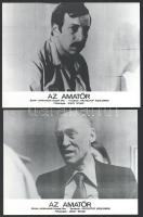 cca 1982 ,,Az amatőr" című lengyel film jelenetei és szereplői, 8 db produkciós filmfotó nyomda...