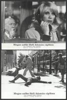 cca 1972 ,,A magas szőke férfi felemás cipőben" című francia filmvígjáték jelenetei és szereplő...