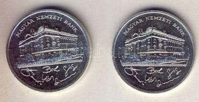1992. 200Ft Ag "MNB" (2x) T:BU,2
