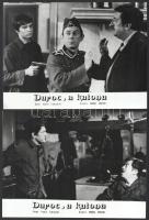 cca 1975 ,,Duroc, a katona" című francia filmvígjáték jelenetei és szereplői, 4 db vintage prod...