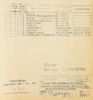 1936-1937 Dr. Feimer László (1896-1954) hadiműszaki törzskari alezredes, hídtervező mérnök "K&q...